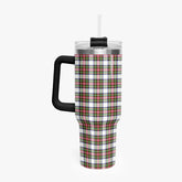 Stewart Dress Modern Tartan Crest 40 oz Insulated Tumbler with Handle